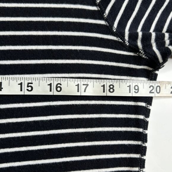 KIKIT Maurice Sasson  Women's Black and White Striped Large Top - Picture 5 of 7